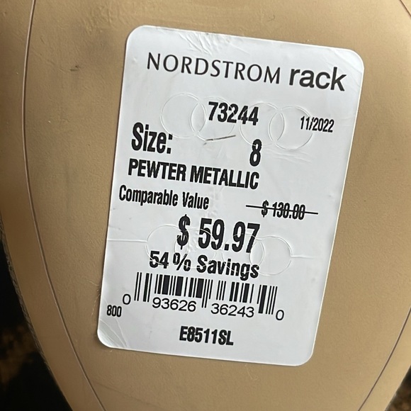 New Sam Edelman sandals in silver color. 4” heels. - Picture 6 of 6